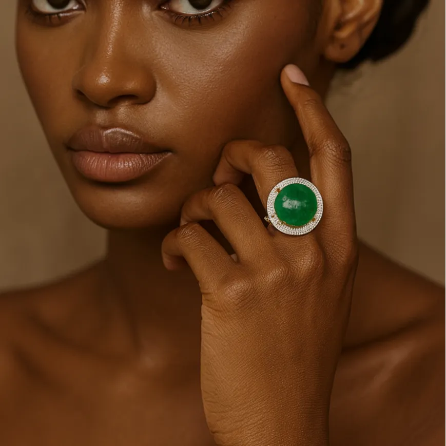 Emerald Diamond Ring