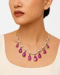 Ruby Drop Necklace