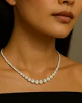 Classic Diamond Tennis Necklace