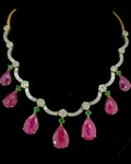 Ruby Drop Necklace