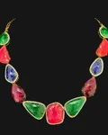 Multigemstone Statement Necklace