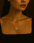 Gold Circular Pendant