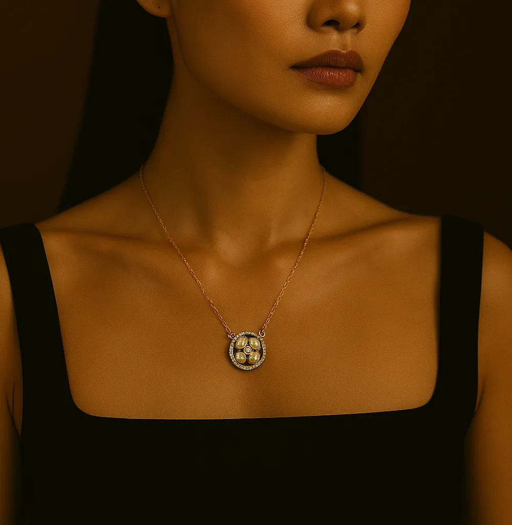 Gold Circular Pendant
