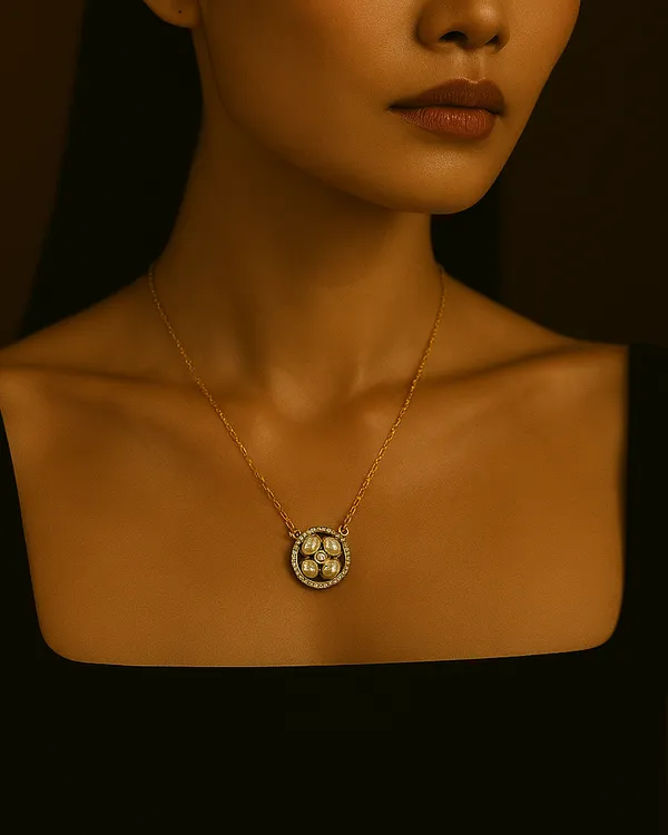 Gold Circular Pendant